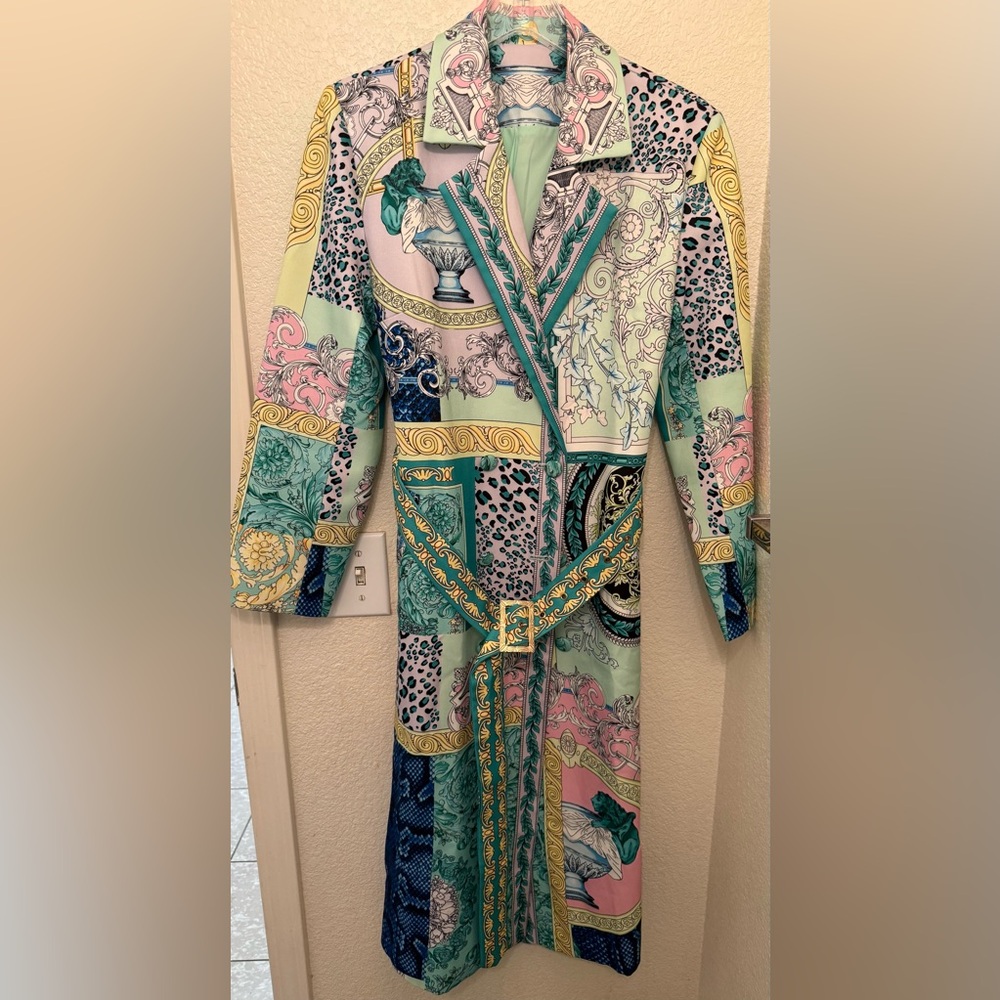 Elegant Multicolor Women's Trench Coat